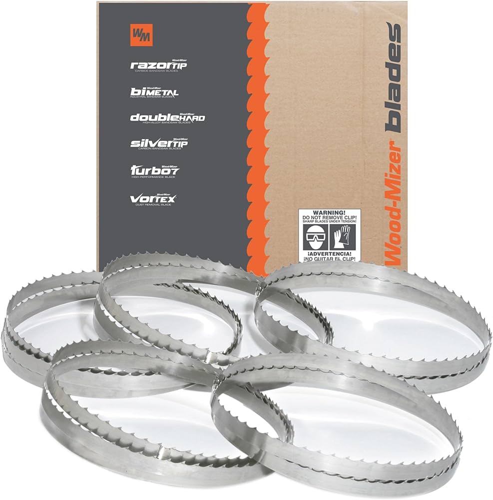 Shipping Band Sawmill Blades to be sharpened and set