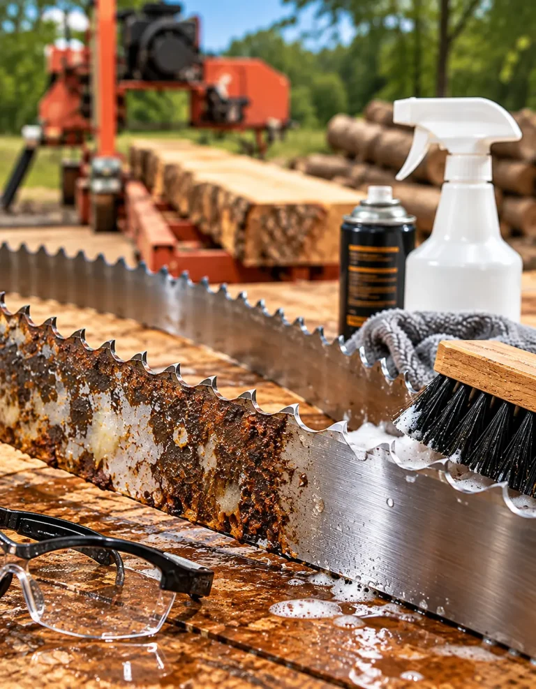 How to Clean Sawmill Blades Before Sharpening