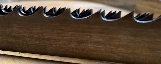 Start with a sharp blade to get smoother cuts on a sawmill